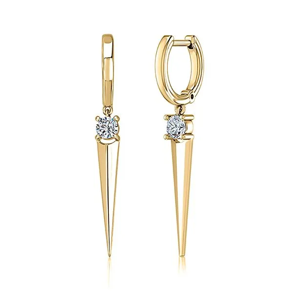 Diamond Dagger Drop Earrings Blue Heron Jewelry Company Poulsbo, WA