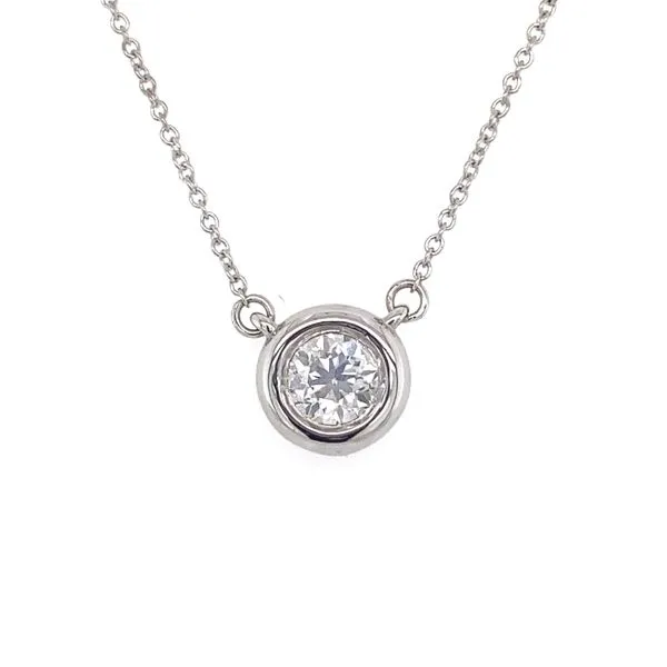 Bezel Diamond Necklace Blue Heron Jewelry Company Poulsbo, WA
