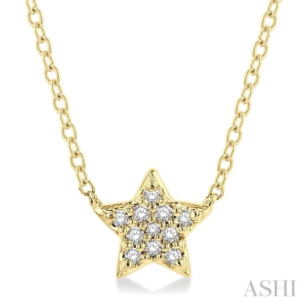 Diamond Petite Star Necklace Blue Heron Jewelry Company Poulsbo, WA