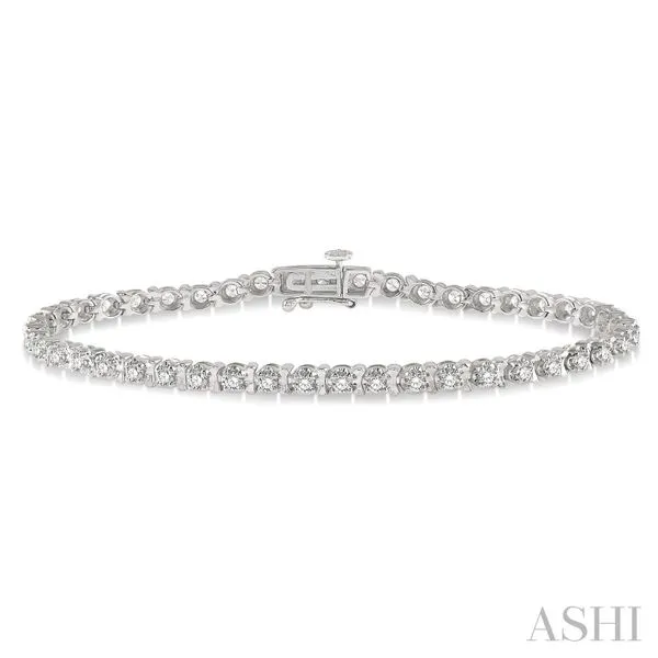 Round Diamond Two-Carat Tennis Bracelet Blue Heron Jewelry Company Poulsbo, WA