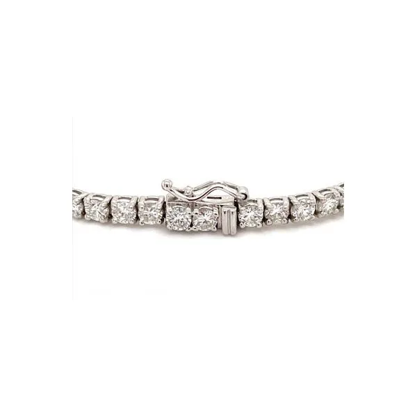 14k White Gold Round Diamond Tennis Bracelet Image 2 Blue Heron Jewelry Company Poulsbo, WA