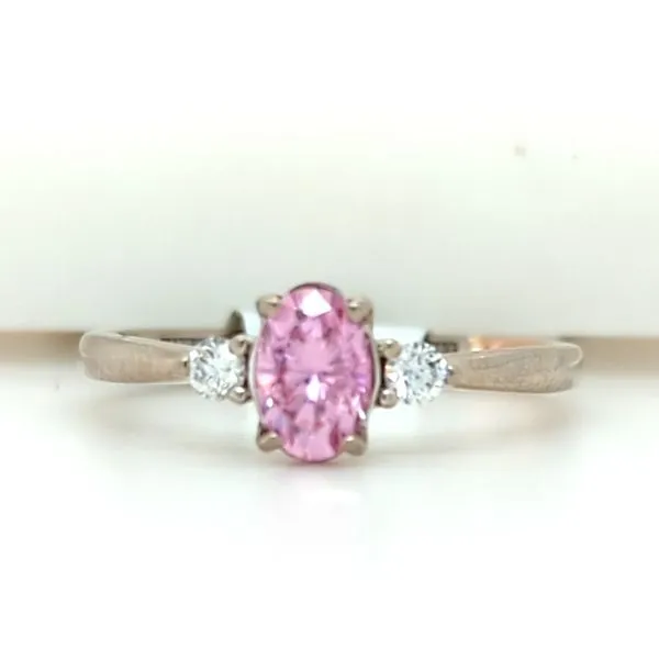 Moissanite center engagement ring Blue Heron Jewelry Company Poulsbo, WA
