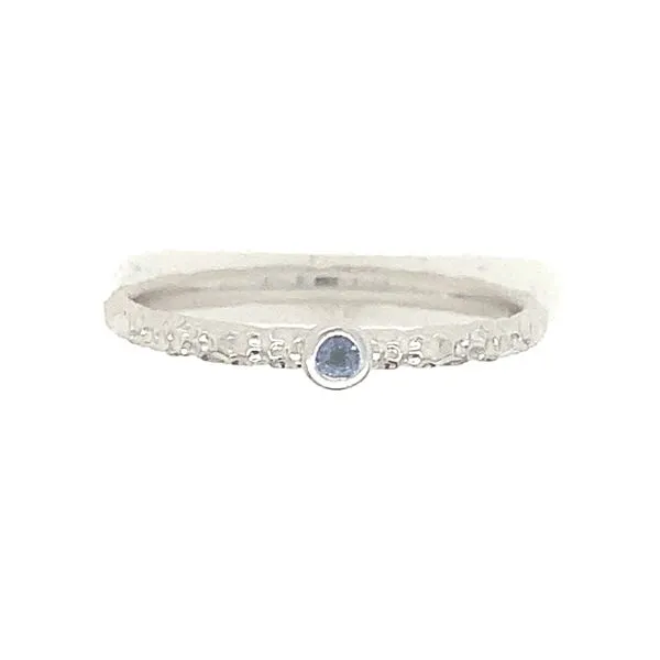 Yogo Sapphire Stackable Ring Blue Heron Jewelry Company Poulsbo, WA