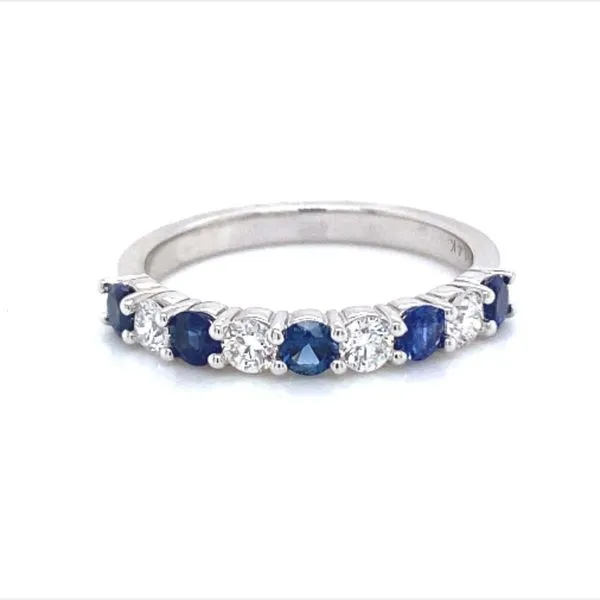 Sapphire & Diamond White Gold Ring Blue Heron Jewelry Company Poulsbo, WA