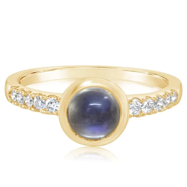 Moonstone & Diamond Ring Blue Heron Jewelry Company Poulsbo, WA