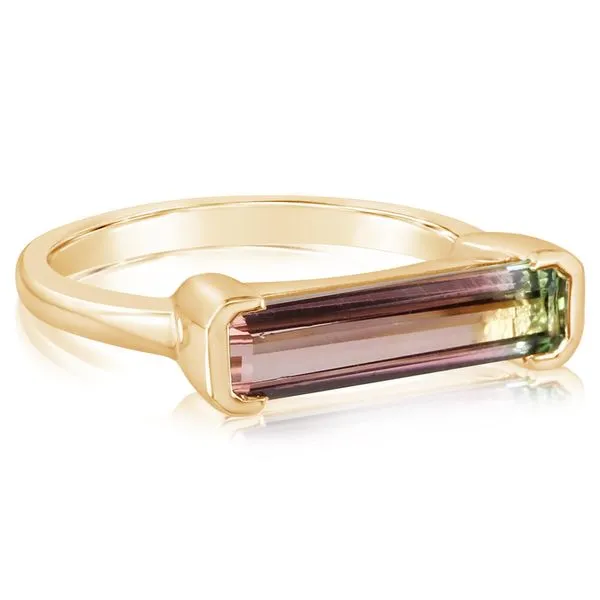 Watermelon Tourmaline East-West Stacking Ring Blue Heron Jewelry Company Poulsbo, WA