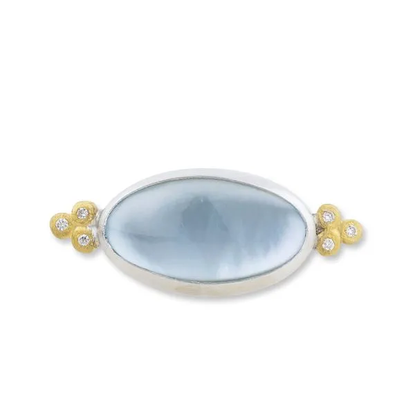 Blue Topaz Karnak Ring Image 2 Blue Heron Jewelry Company Poulsbo, WA