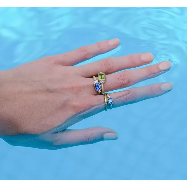 Tanzanite Stacking Ring Image 3 Blue Heron Jewelry Company Poulsbo, WA