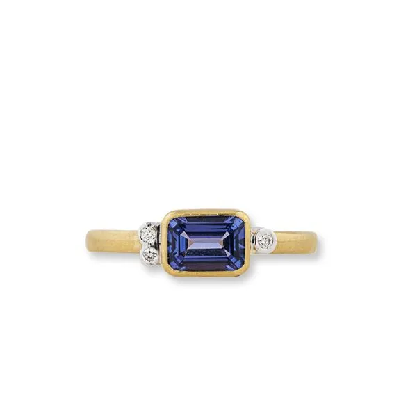 Tanzanite Stacking Ring Image 2 Blue Heron Jewelry Company Poulsbo, WA