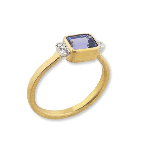 Tanzanite Stacking Ring Blue Heron Jewelry Company Poulsbo, WA