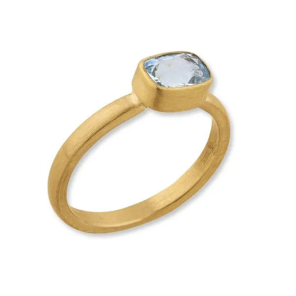 Aquamarine Stacking Ring Blue Heron Jewelry Company Poulsbo, WA