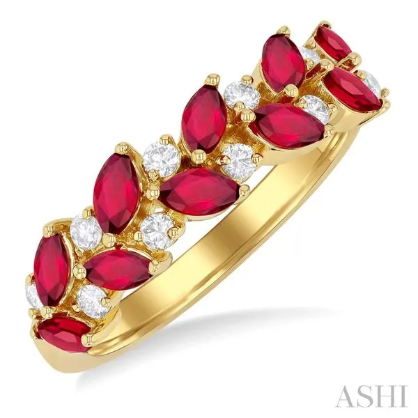 Marquise Ruby & Diamond Ring Blue Heron Jewelry Company Poulsbo, WA