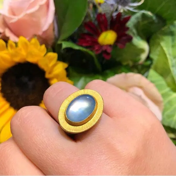 Blue Topaz Pompei Ring Image 2 Blue Heron Jewelry Company Poulsbo, WA