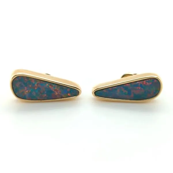 Australian Opal Earrings Image 2 Blue Heron Jewelry Company Poulsbo, WA