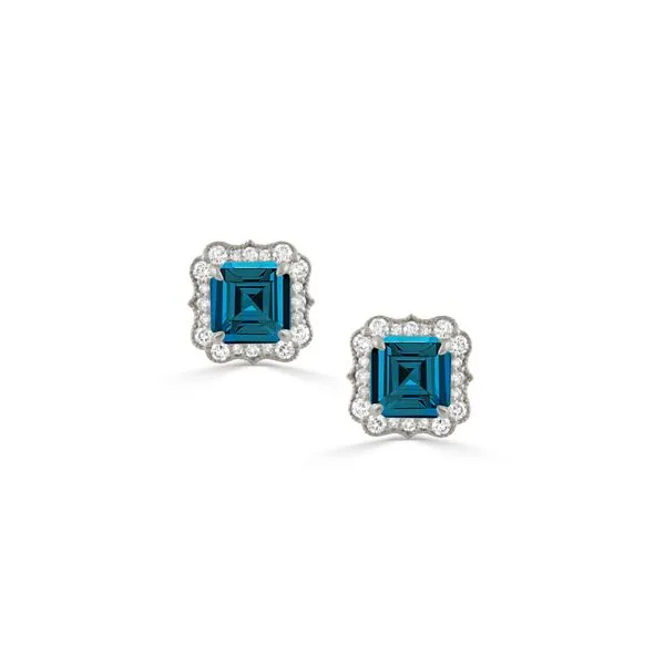 London Blue Topaz Earrings Blue Heron Jewelry Company Poulsbo, WA