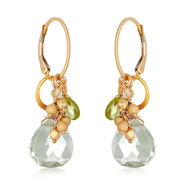 Multi-gemstone Convertible Drop Earrings Blue Heron Jewelry Company Poulsbo, WA