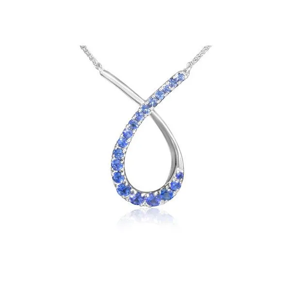 Sapphire 14k White Gold Necklace Blue Heron Jewelry Company Poulsbo, WA
