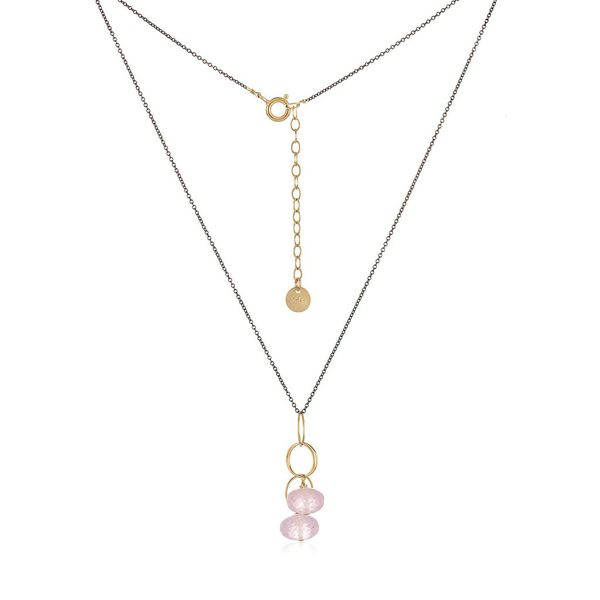 Rose Quartz Dew Drop Necklace Blue Heron Jewelry Company Poulsbo, WA