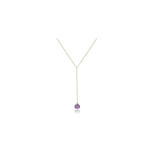 Amethyst Briolette Y-Drop Necklace Blue Heron Jewelry Company Poulsbo, WA
