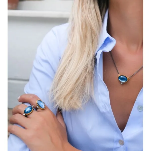 London Blue Topaz Mare Nostrum Necklace Image 3 Blue Heron Jewelry Company Poulsbo, WA