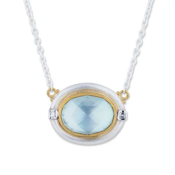 Blue Topaz Deck Necklace Blue Heron Jewelry Company Poulsbo, WA
