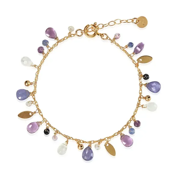Amethyst, Moonstone and Kyanite Bracelet Blue Heron Jewelry Company Poulsbo, WA
