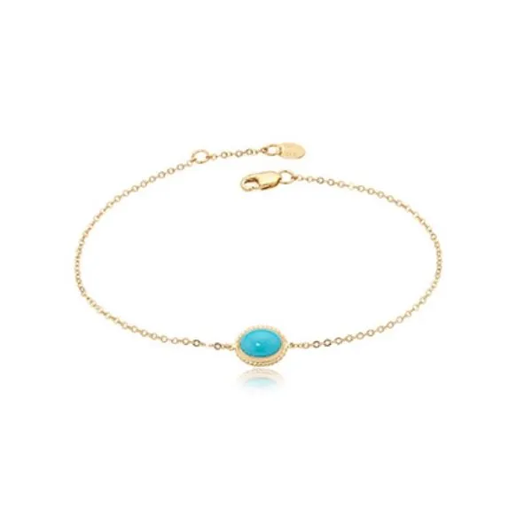 Turquoise Twist Bezel Bracelet Blue Heron Jewelry Company Poulsbo, WA
