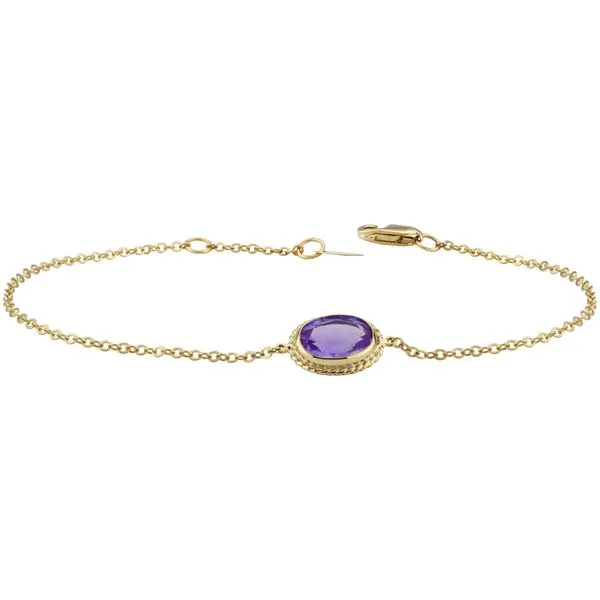 14k Yellow Gold Amethyst Bracelet Blue Heron Jewelry Company Poulsbo, WA