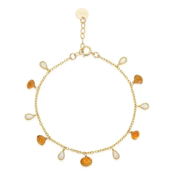 Autumn Leaves Citrine & Opal Bracelet Blue Heron Jewelry Company Poulsbo, WA