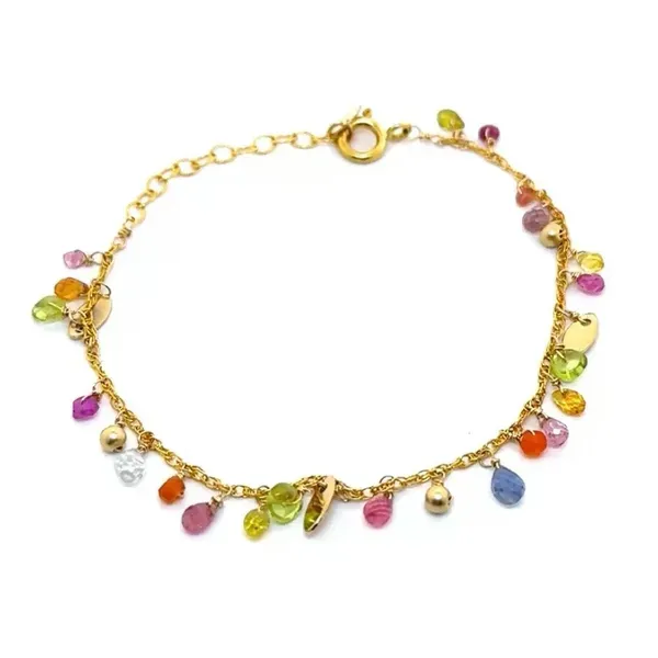 Peridot & Sapphire Summer Bloom Bracelet Blue Heron Jewelry Company Poulsbo, WA