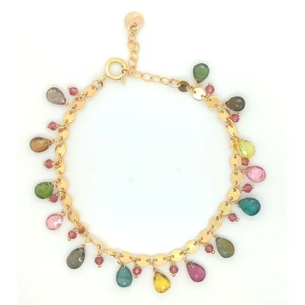 Queen's Gambit Multicolor Tourmaline Bracelet Blue Heron Jewelry Company Poulsbo, WA