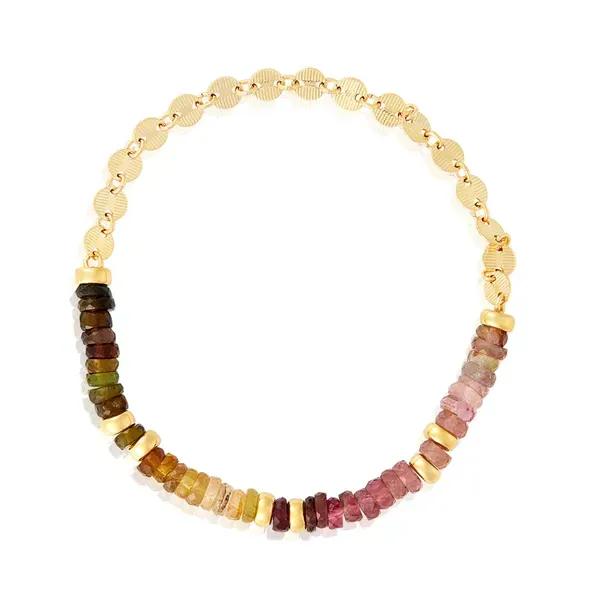 Multicolor Tourmaline Stretch Bracelet Blue Heron Jewelry Company Poulsbo, WA