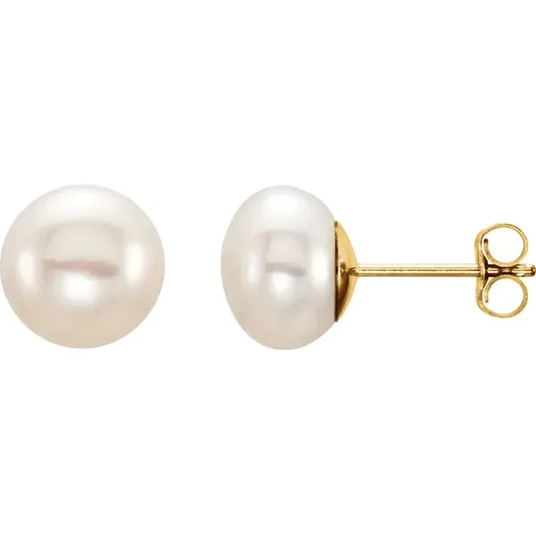 Cultured Freshwater Pearl Stud Earrings Blue Heron Jewelry Company Poulsbo, WA