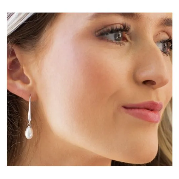 Revival Pearl Drop Earrings Image 2 Blue Heron Jewelry Company Poulsbo, WA