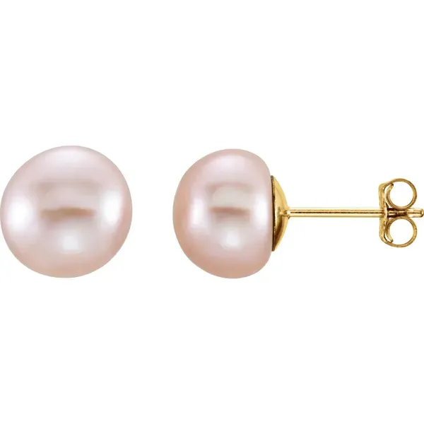Cultured Freshwater Pink Pearl Stud Earrings Blue Heron Jewelry Company Poulsbo, WA