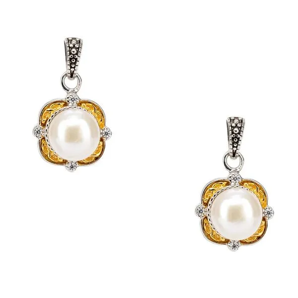 Aphrodite Freshwater Pearl Drop Earrings Blue Heron Jewelry Company Poulsbo, WA