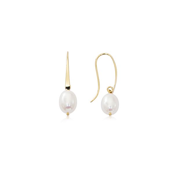 Freshwater Pearl Elegant Drop Earrings Blue Heron Jewelry Company Poulsbo, WA