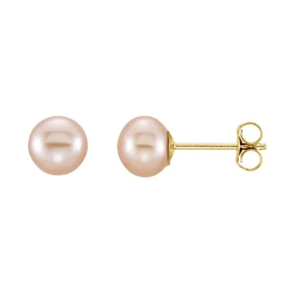 Cultured Pink Freshwater Pearl Earrings Blue Heron Jewelry Company Poulsbo, WA