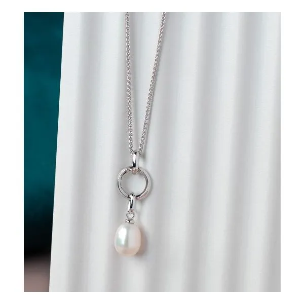 Revival Astoria Pearl Drop Necklace Image 2 Blue Heron Jewelry Company Poulsbo, WA