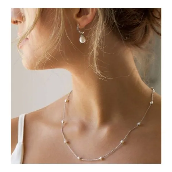 Revival Pearl Station Necklace Image 2 Blue Heron Jewelry Company Poulsbo, WA