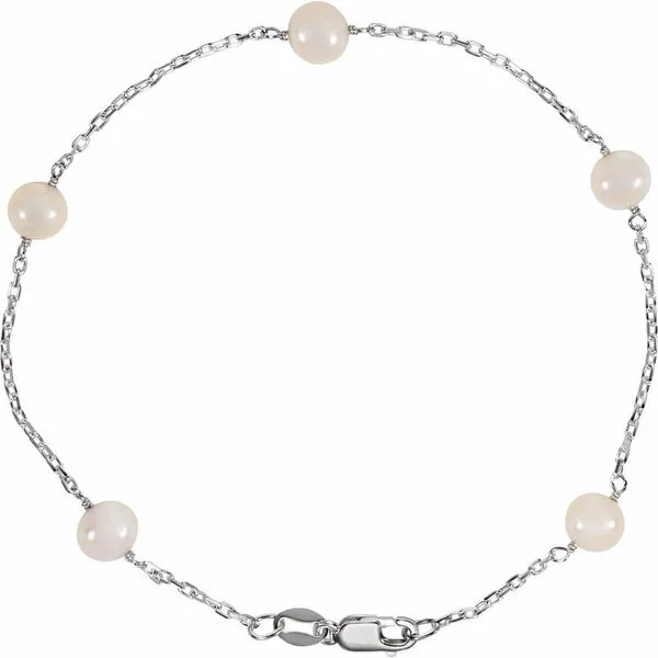 Freshwater Pearl Station Bracelet Blue Heron Jewelry Company Poulsbo, WA