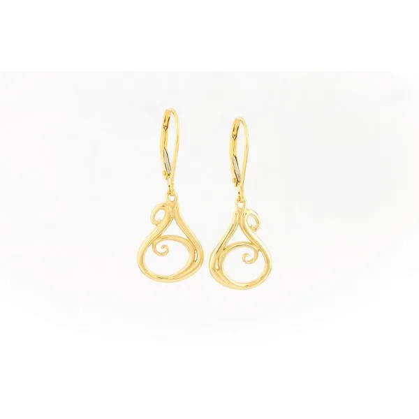 Marinka Yellow Gold Small Earrings Blue Heron Jewelry Company Poulsbo, WA