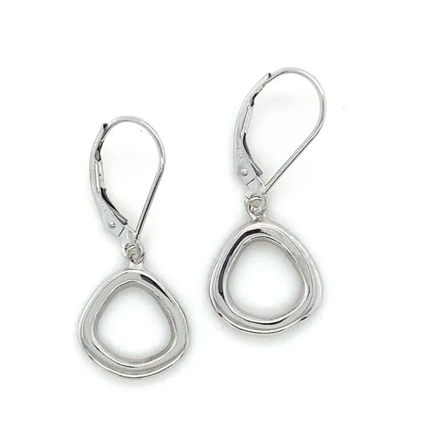 Tidal Currents Leverback Earrings Blue Heron Jewelry Company Poulsbo, WA