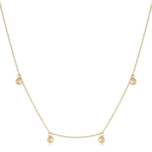 4-Bead Station Necklace Blue Heron Jewelry Company Poulsbo, WA