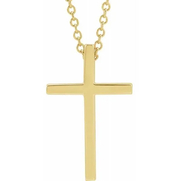 Gold Cross Necklace Blue Heron Jewelry Company Poulsbo, WA