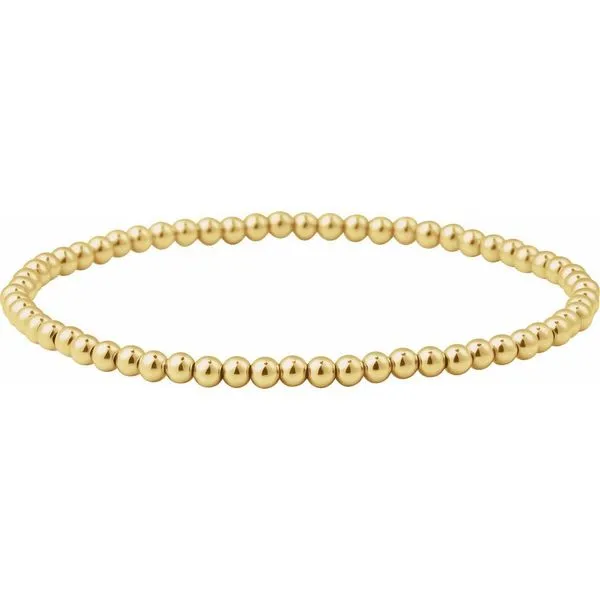 Gold-Fill Beaded Elastic Bracelet Blue Heron Jewelry Company Poulsbo, WA