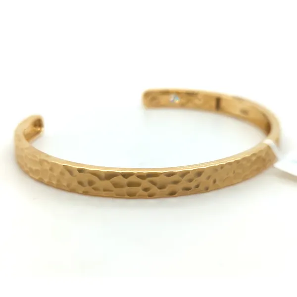 Gold Hammered Cuff Bracelet Blue Heron Jewelry Company Poulsbo, WA