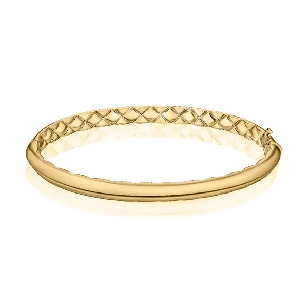 14k Yellow Gold Classic Dome Bangle Image 2 Blue Heron Jewelry Company Poulsbo, WA