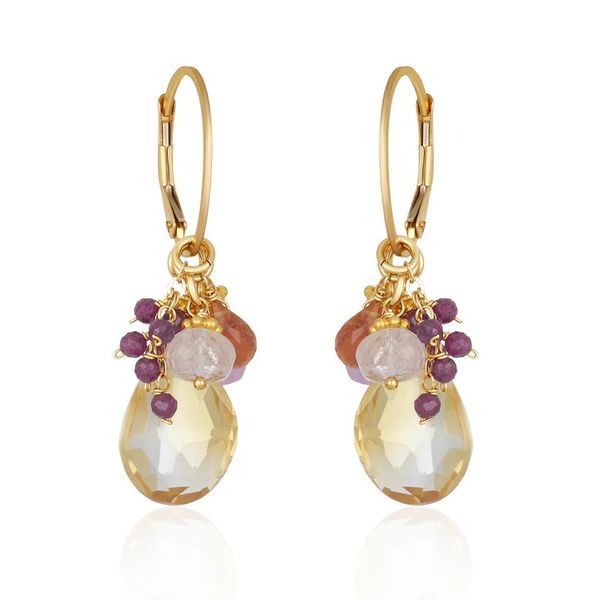 Mixed Gemstone Drop Earrings w/ Leverbacks Blue Heron Jewelry Company Poulsbo, WA
