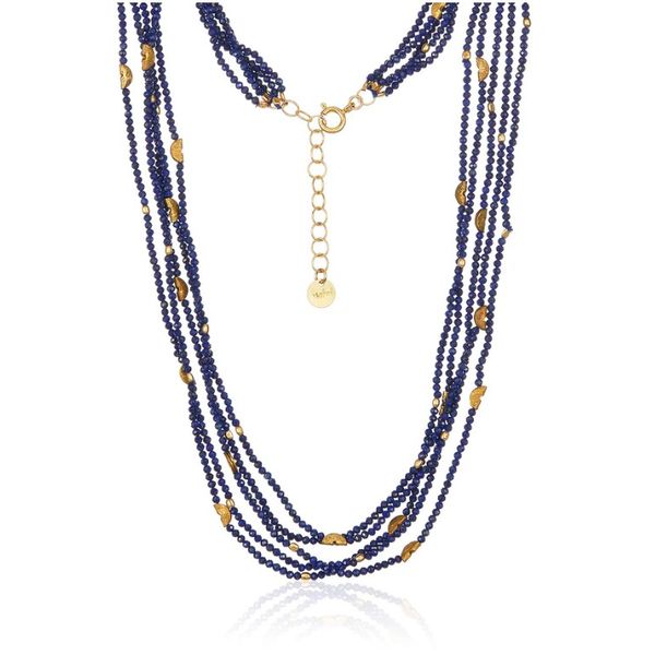 Multi Strands Lapis Beaded Necklace Blue Heron Jewelry Company Poulsbo, WA